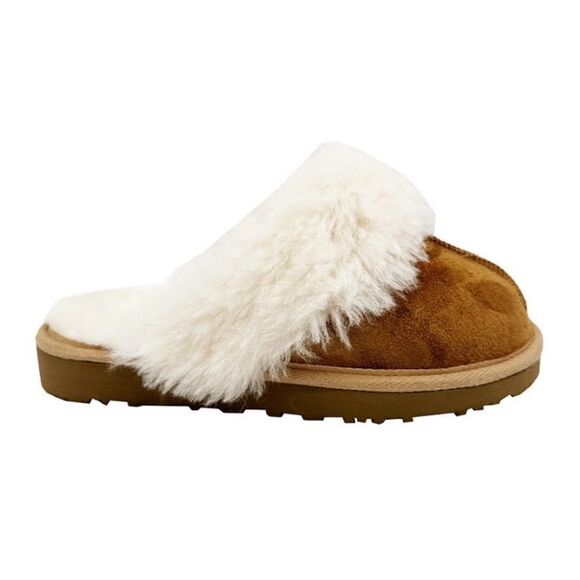 Sheep Leather Luxury British FURNIQ UK Slippers 6.5 - Picture 2 of 3